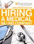 Due Diligence. Types of Medical Billing Service Companies. www.practicons.com