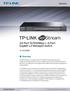 TP-LINK. 24-Port 10/100Mbps + 4-Port Gigabit L2 Managed Switch. Overview. Datasheet TL-SL5428E. www.tp-link.com