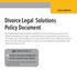 Divorce Legal Solutions Policy Document