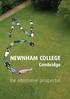 NEWNHAM COLLEGE Cambridge