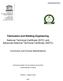 Fabrication and Welding Engineering National Technical Certificate (NTC) and Advanced National Technical Certificate (ANTC)