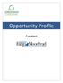 Opportunity Profile. President