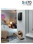 SALTO HOSPITALITY I RFID access control systems MUCH MORE THAN A GUEST ROOM LOCK