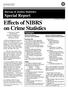 Effects of NIBRS. on Crime Statistics