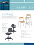 essentials seating page 1 of 10 FURNISHING gray gaslift stool gray gaslift chair