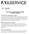 F.Y.I.SERVICE. How to file a complaint against a hospital or medical professional