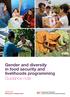 Gender and diversity in food security and livelihoods programming Guidance note