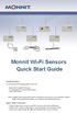 Monnit Wi-Fi Sensors. Quick Start Guide