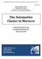 The Automotive Cluster in Morocco