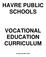 HAVRE PUBLIC SCHOOLS VOCATIONAL EDUCATION CURRICULUM