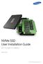 NVMe SSD User Installation Guide