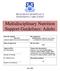 Multidisciplinary Nutrition Support Guidelines: Adults