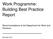 Work Programme: Building Best Practice Report. Recommendations to the Department for Work and Pensions