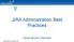 JIRA Administration Best Practices