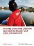 The Red Cross Red Crescent approach to disaster and crisis management Position paper