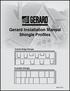 Gerard Installation Manual Shingle Proﬁles