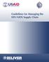 Guidelines for Managing the HIV/AIDS Supply Chain