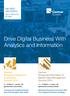 Drive Digital Business With Analytics and Information