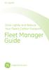 GE Capital. Drive Lightly and Reduce Your Fleet s Carbon Footprint. Fleet Manager Guide