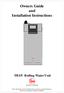 Owners Guide and Installation Instructions TB3/5 Boiling Water Unit