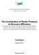 The Contribution of Plastic Products to Resource Efficiency