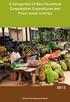 A Comparison of Real Household Consumption Expenditures and Price Levels in Africa