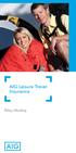 AIG Leisure Travel Insurance. Policy Wording