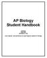 AP Biology Student Handbook