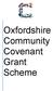 Oxfordshire Community Covenant Grant Scheme
