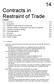 14 Contracts in Restraint of Trade