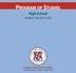 PROGRAM OF STUDIES High School