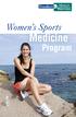 Women s Sports. Medicine. Program