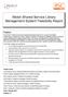 Welsh Shared Service Library Management System Feasibility Report