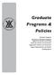 Graduate Programs & Policies