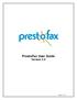 PrestoFax User Guide Version 3.0