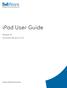 ipad User Guide Release: 20 Document Revision: 01.01