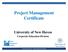 Project Management Certificate