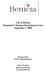 City of Benicia Proposal for Tourism Marketing Services September 7, 2009