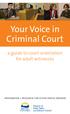 Your Voice in Criminal Court