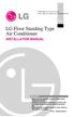 LG Floor Standing Type Air Conditioner INSTALLATION MANUAL