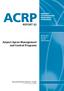 ACRP REPORT 62. Airport Apron Management and Control Programs AIRPORT COOPERATIVE RESEARCH PROGRAM. Sponsored by the Federal Aviation Administration