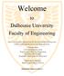 Welcome. to Dalhousie University Faculty of Engineering