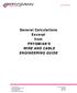 General Calculations. Excerpt from PRYSMIAN S WIRE AND CABLE ENGINEERING GUIDE