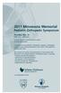 2011 Minnesota Memorial Pediatric Orthopedic Symposium