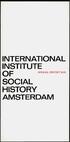 INTERNATIONAL INSTITUTE SOCIAL HISTORY AMSTERDAM ANNUAL REPORT 1975