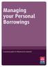 Managing your Personal Borrowings