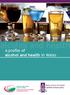 alcohol and health A profile of alcohol and health in Wales