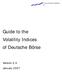 Guide to the Volatility Indices of Deutsche Börse