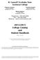 2014-2015 College Catalog and Student Handbook