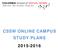 CSSW ONLINE CAMPUS STUDY PLANS 2015-2016